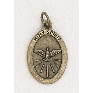 Bulk 1 inch Premium Holy Spirit Medals in Brass Tone - 2 options