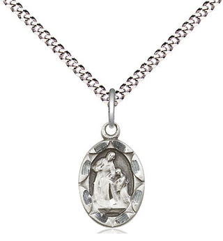 Sterling Silver Saint Ann Medal Religious and Catholic Jewelry