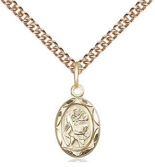 14kt Gold Filled Saint Christopher Medal Religious and Catholic Jewelry