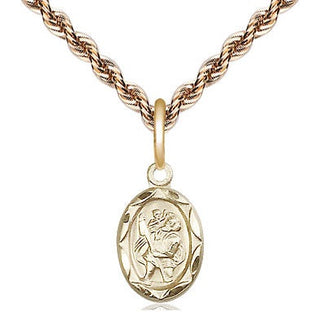 14kt Gold Saint Christopher Medal
