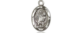 Sterling Silver Saint Christopher Medal Religious and Catholic Jewelry