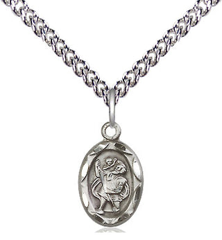 Sterling Silver Saint Christopher Medal Religious and Catholic Jewelry