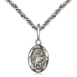 Sterling Silver Saint Christopher Medal Religious and Catholic Jewelry