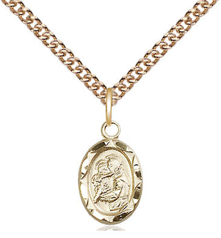 14kt Gold Filled Saint Anthony Medal Religious and Catholic Jewelry