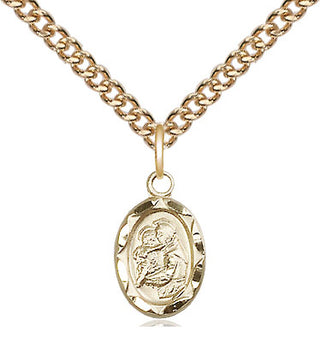 14kt Gold Filled Saint Anthony Medal Religious and Catholic Jewelry