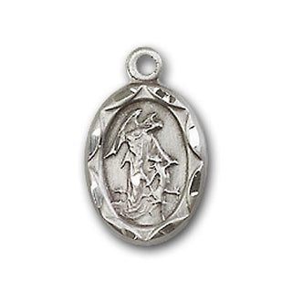 Sterling Silver Guardian Angel Pendant