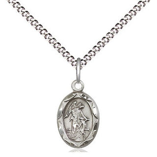 Sterling Silver Guardian Angel Pendant