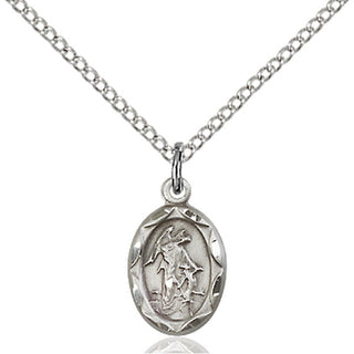 Sterling Silver Guardian Angel Pendant