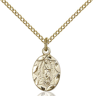 14kt Gold Filled Our Lady of Guadalupe Medal Religious and Catholic Jewelry