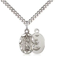Sterling Silver Our Lady of Guadalupe Medal Religious and Catholic Jewelry