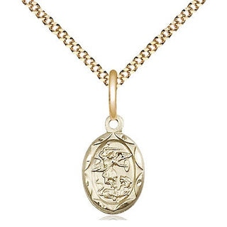 14kt Gold Filled Saint Michael the Archangel Medal Religious and Catholic Jewelry