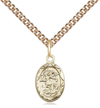 14kt Gold Filled Saint Michael the Archangel Medal Religious and Catholic Jewelry