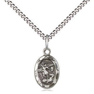 Sterling Silver Saint Michael the Archangel Medal Religious and Catholic Jewelry