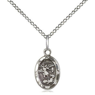 Sterling Silver Saint Michael the Archangel Medal Religious and Catholic Jewelry