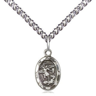 Sterling Silver Saint Michael the Archangel Medal Religious and Catholic Jewelry
