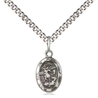 Sterling Silver Saint Michael the Archangel Medal Religious and Catholic Jewelry