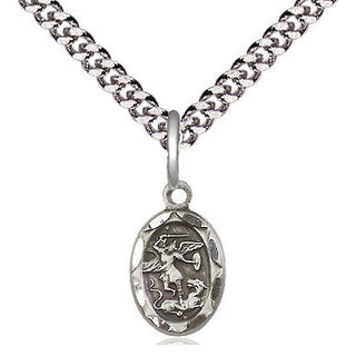 Sterling Silver Saint Michael the Archangel Medal Religious and Catholic Jewelry