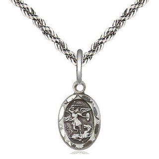 Sterling Silver Saint Michael the Archangel Medal Religious and Catholic Jewelry