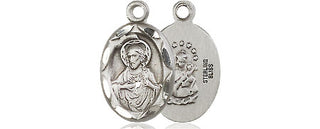 Sterling Silver Scapular Medal Religious and Catholic Jewelry