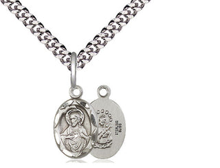 Sterling Silver Scapular Medal Religious and Catholic Jewelry