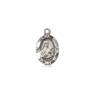 Sterling Silver Saint Theresa Medal Religious and Catholic Jewelry