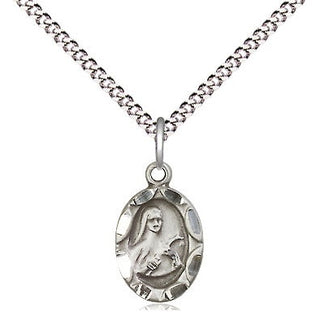 Sterling Silver Saint Theresa Medal Religious and Catholic Jewelry