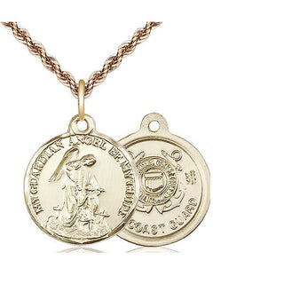 14kt Gold Guardian Angel Coast Guard Medal