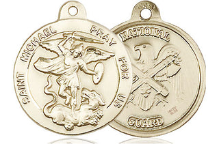 14kt Gold Filled Saint Michael National Guard Medal