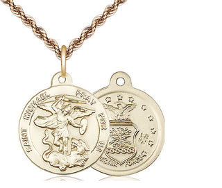 14kt Gold Saint Michael Air Force Medal