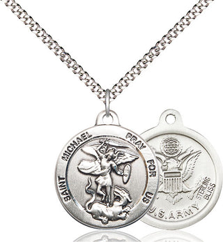 Pewter Saint Michael Army Medal | Medium