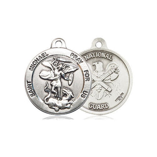 Pewter Saint Michael National Guard Medal