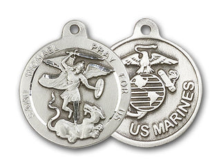 Sterling Silver Saint Michael the Archangel Pendant