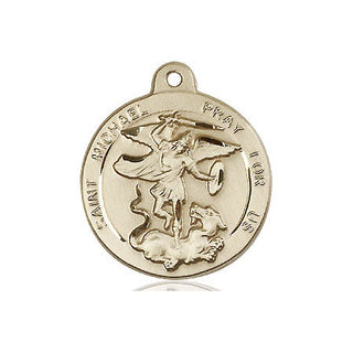 14kt Gold Filled Saint Michael the Archangel Medal