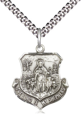 Sterling Silver Lord Is My Shepherd Medal Catholic Jewelry