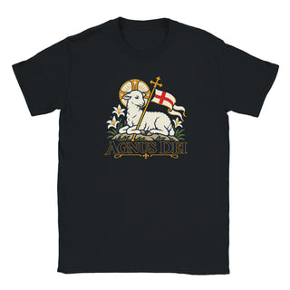 Agnus Dei Gold and Navy T-Shirt - view 6