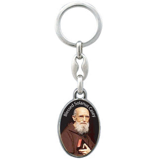 6-pack - Blessed Solanus Casey Silver Tone Key Chain