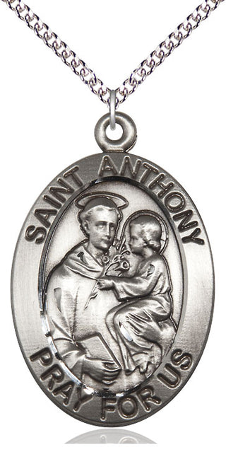 Sterling Silver Saint Anthony Medal Catholic Jewelry