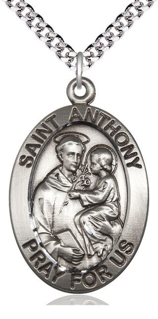 Sterling Silver Saint Anthony Medal Catholic Jewelry