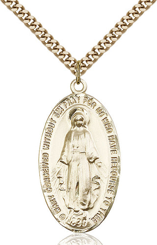 14kt Gold Filled Miraculous Medal Catholic Jewelry