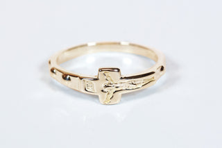 14kt Gold Rosary Ring