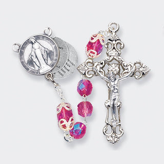 7MM Amethyst Rosary Mystery Center