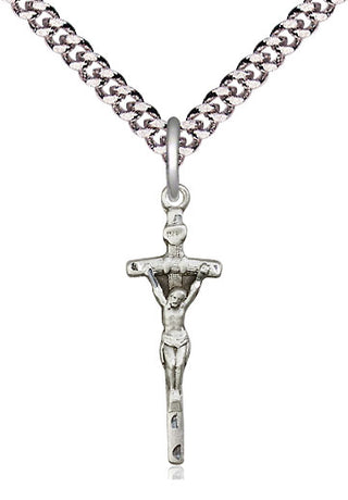 Sterling Silver Papal Crucifix Medal Catholic Jewelry