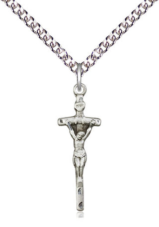 Sterling Silver Papal Crucifix Medal Catholic Jewelry