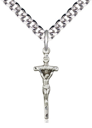 Sterling Silver Papal Crucifix Medal Catholic Jewelry