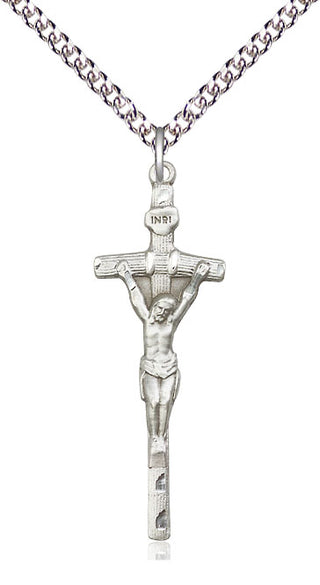 Sterling Silver Papal Crucifix Medal Catholic Jewelry