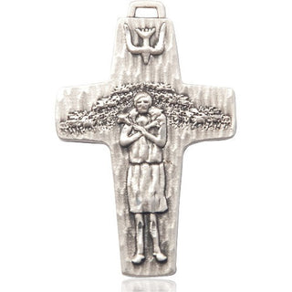 Sterling Silver Papal Crucifix Medal Catholic Jewelry