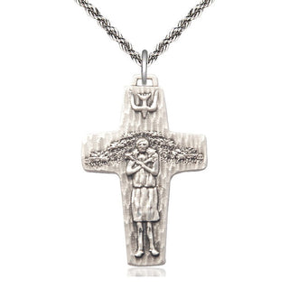 Sterling Silver Papal Crucifix Medal Catholic Jewelry