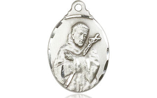 Sterling Silver Saint Francis Medal Religious Jewelry