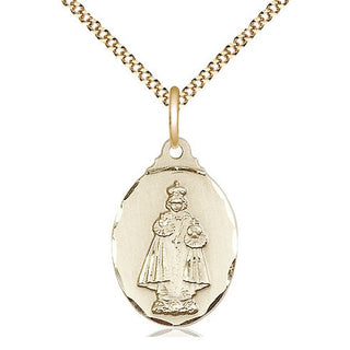 14kt Gold Filled Infant of Prague Medal Religious Jewelry