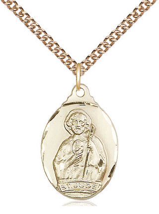 14kt Gold Saint Jude Medal